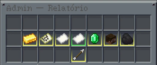 Tela de relatório do FourPay em menu de jogo