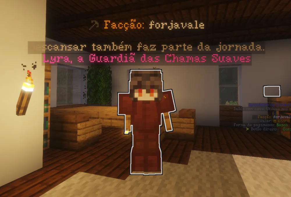 NPC da estalagem em Forjavale