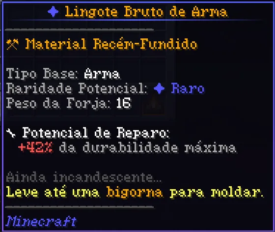 Lingote bruto de arma